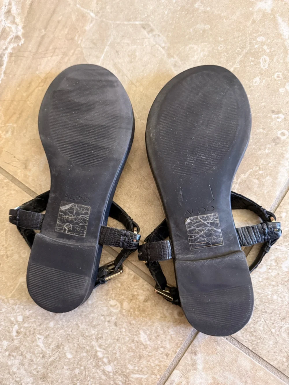 Aldo black sandals Size 8
